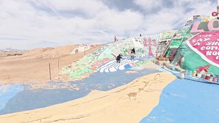 F&J visit PALM SPRINGS | SALTON SEA | BOMBAY BEACH | SLAB CITY | SALVATION MOUNTAIN TRAVEL VLOG