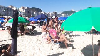 ???????? Rio de Janeiro Copacabana Beach Walk tour Brazil Travel ????